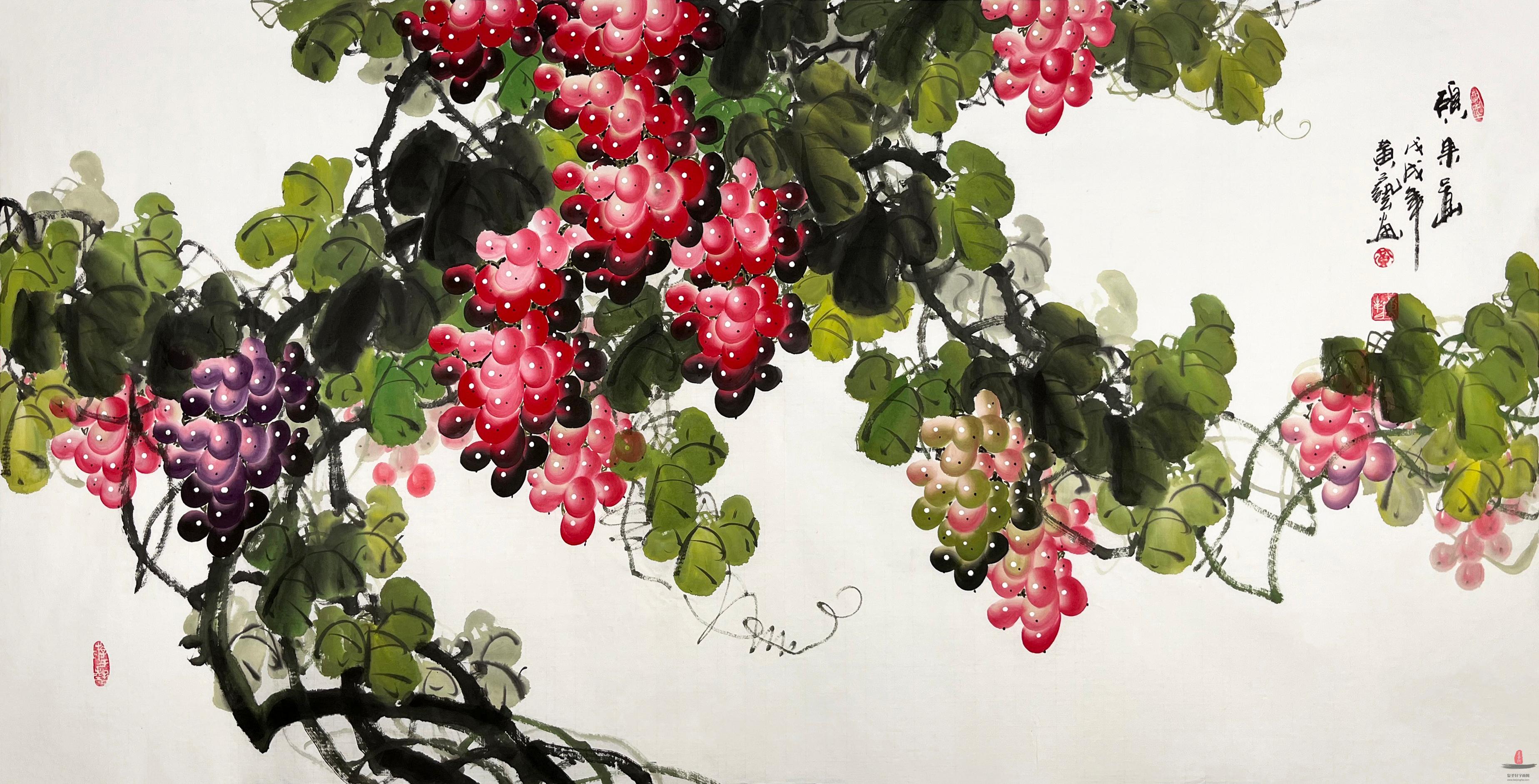 黄艺 花鸟《硕果图》-复圣轩字画