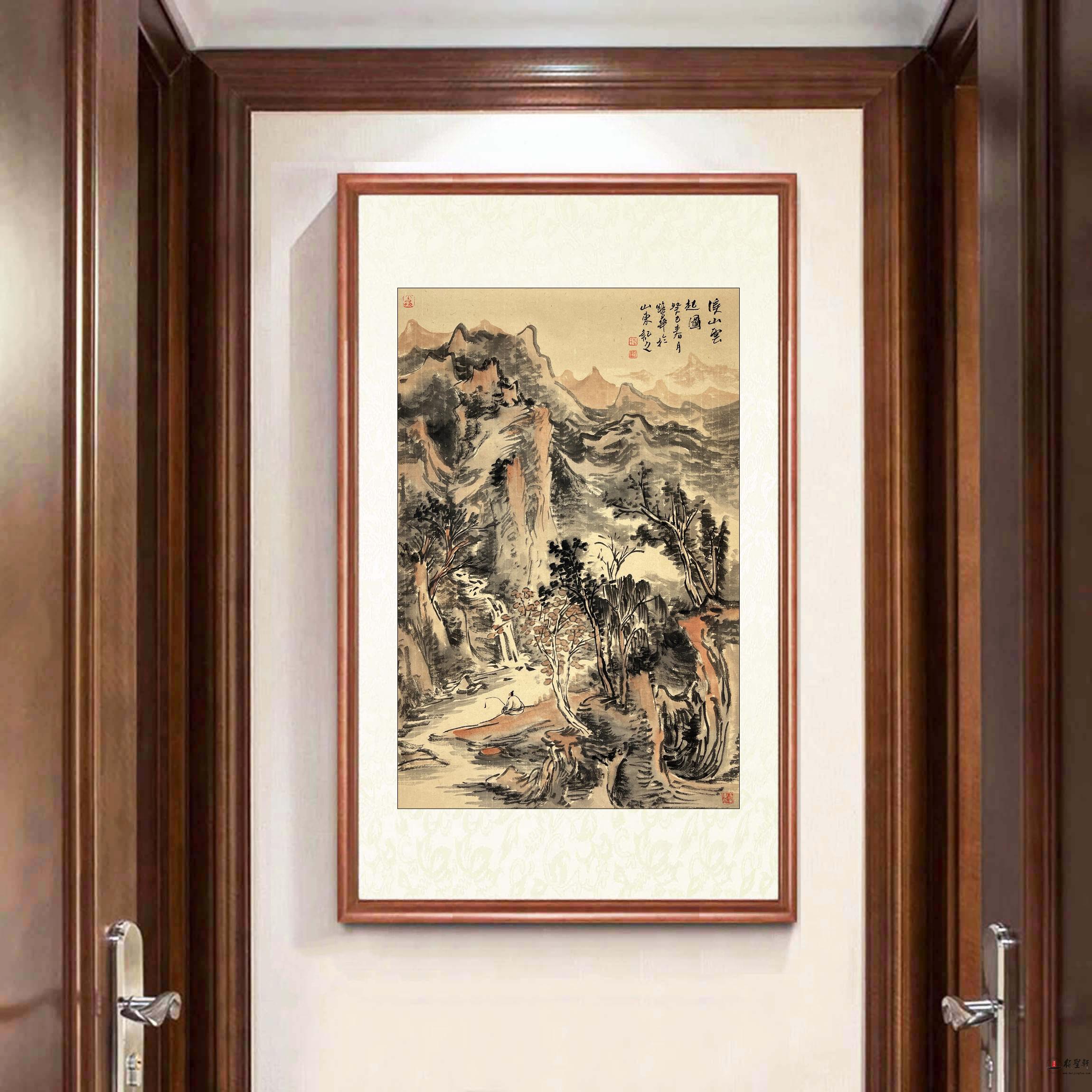 张路华 山水《溪山云起图》-复圣轩字画