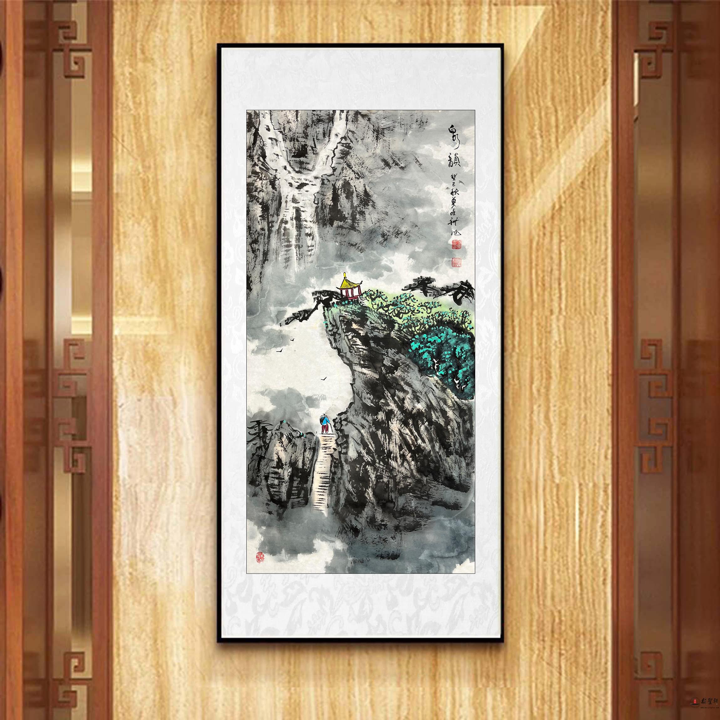 冀培礼 山水《泉韵》-复圣轩字画网